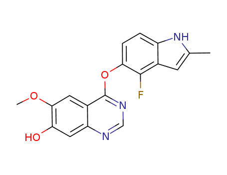 4-(4-fluoro-2-methyl-1H-indol-5-yloxy)-6-methoxyquinazolin-7-ol